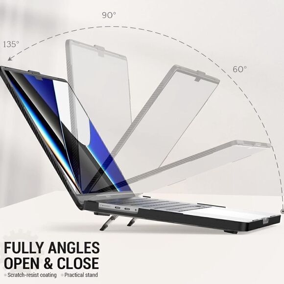 SEYMAC stock MacBook Pro 16 inch Case 2023/2022/2021 Protection Case Black - Picture 3 of 11